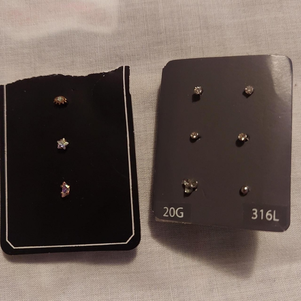 Nose piercing bundle- never worn